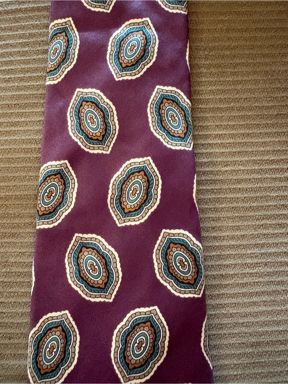 Christian Dior All Silk Elegant Purple Patterned Men's Tie EUC!! - Picture 13 of 16